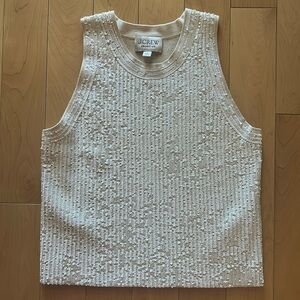 J.Crew Collection Cutaway Sequin Tank Size Small